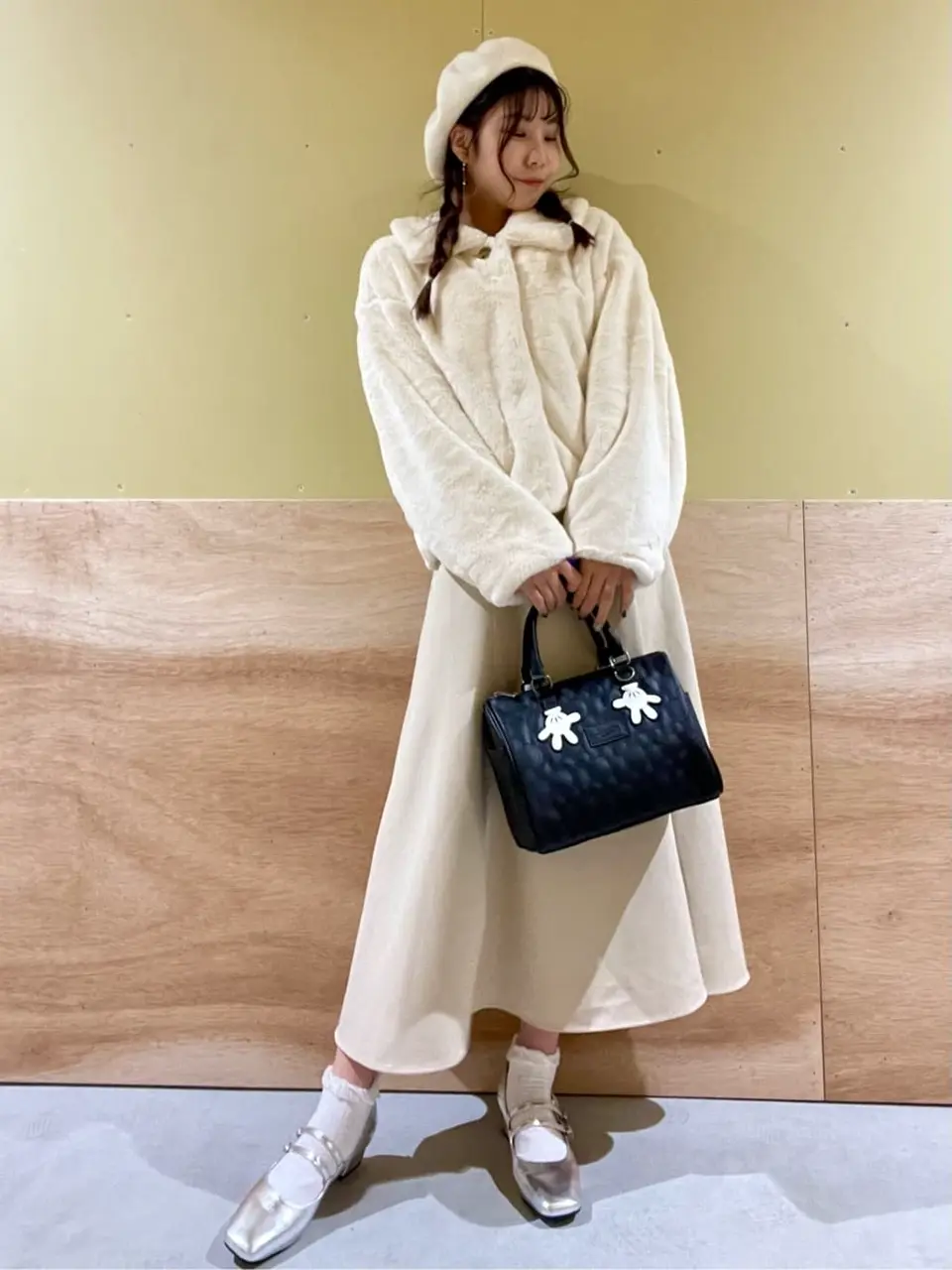 【美品】 08sircus エコファーオーバーサイズジャケット 定価85800円 ファーブルゾン/earth music&ecology（アース ミュージック