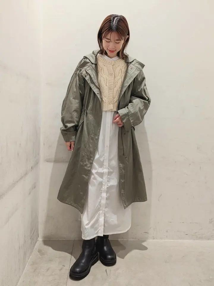 ボウタイシャツワンピース/earth music&ecology（アース ミュージック