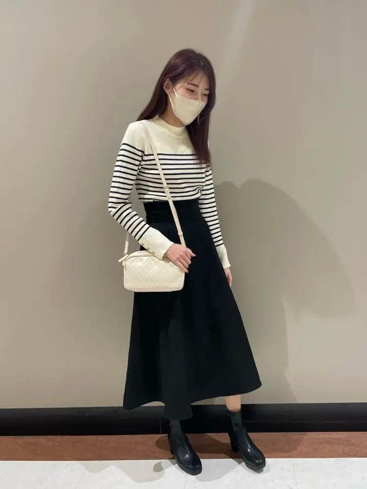 バックレースアップスカート/earth music&ecology（アース