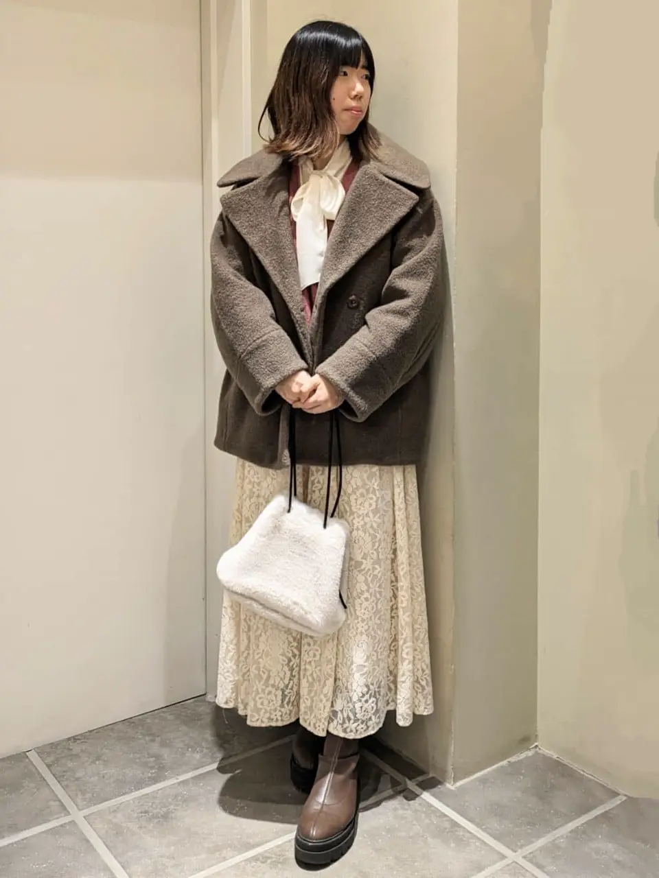 BIGカラーコクーンコート/earth music&ecology（アース ミュージック