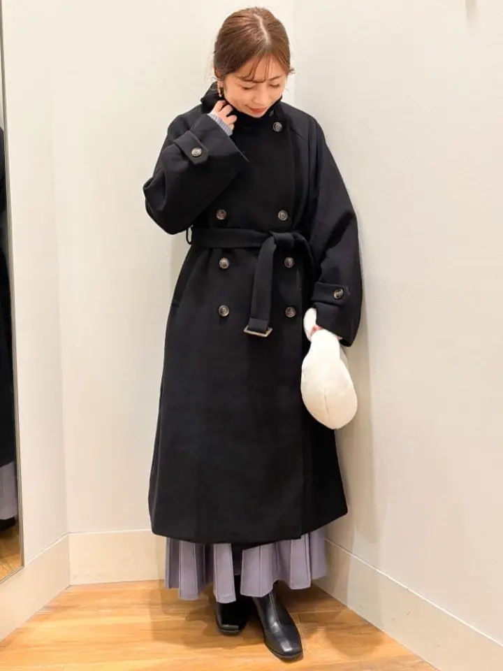 2wayカラーロングコート/earth music&ecology（アース ミュージック