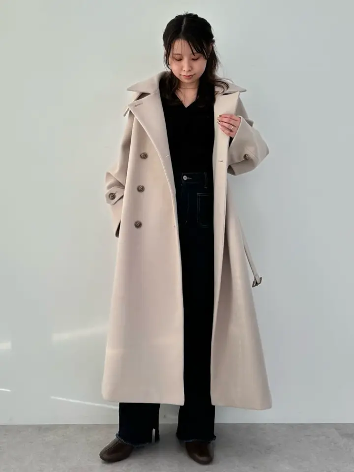 2wayカラーロングコート/earth music&ecology（アース ミュージック