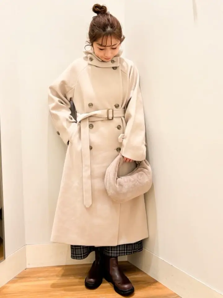 2wayカラーロングコート/earth music&ecology（アース ミュージック