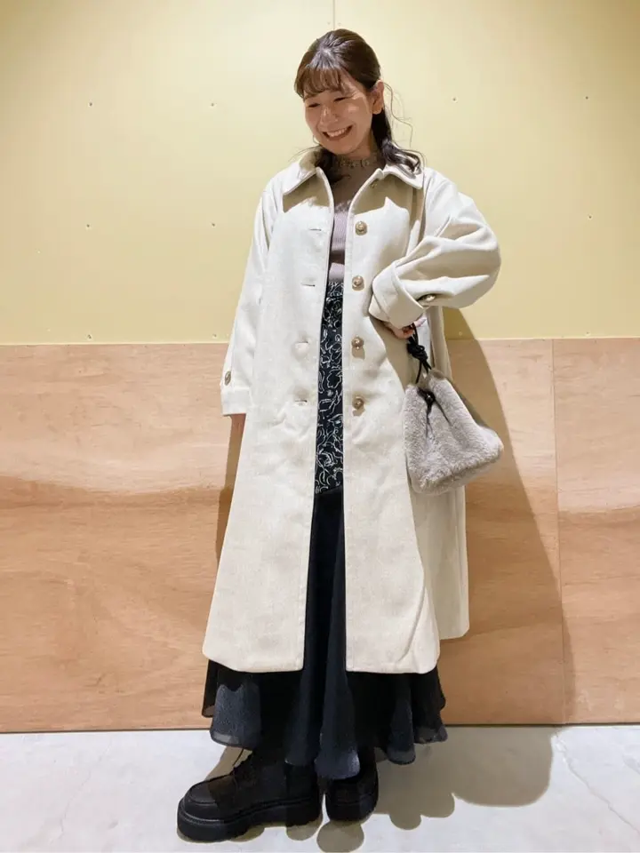 ステンカラーコート(無地)/earth music&ecology（アース ミュージック