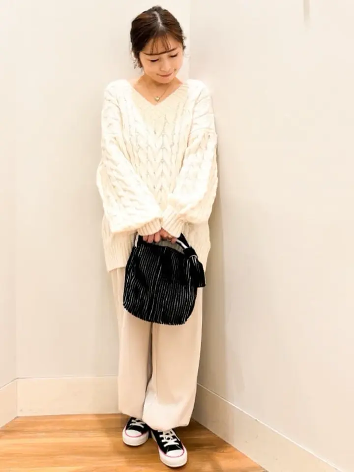 裾ドロストパラシュートパンツ/earth music&ecology（アース