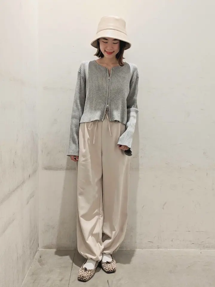 裾ドロストパラシュートパンツ/earth music&ecology（アース