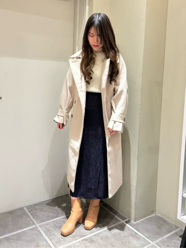 2wayカラーロングコート/earth music&ecology（アース ミュージック