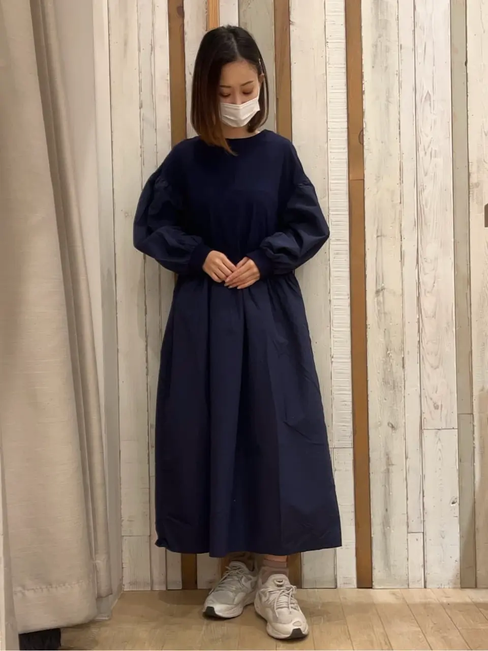 ドッキングギャザーワンピース/earth music&ecology（アース