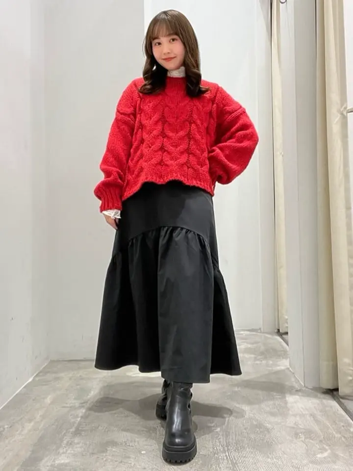 イレヘム切替スカート/earth music&ecology（アース ミュージック