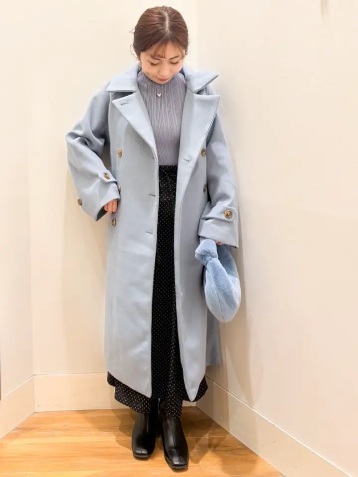 2wayカラーロングコート/earth music&ecology（アース ミュージック