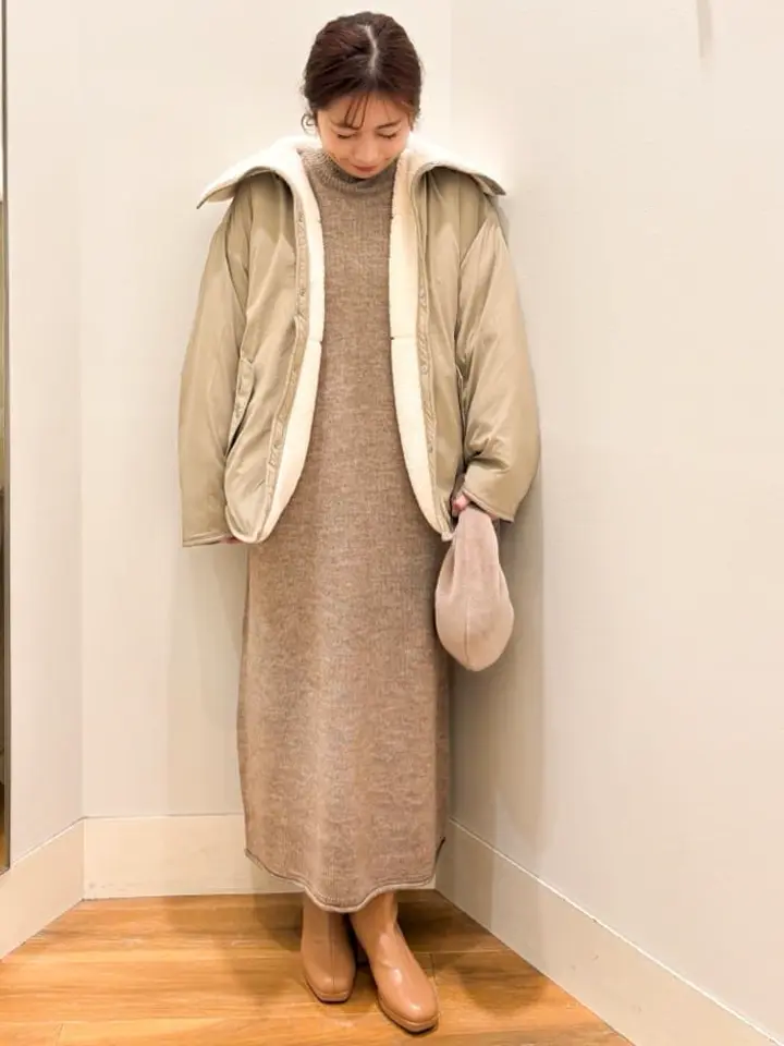 FLUFFYハイネックワンピース/earth music&ecology（アース