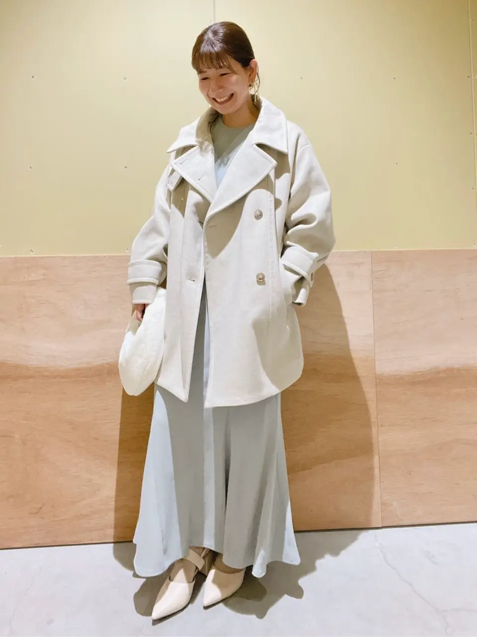 2wayカラーミドル丈コート/earth music&ecology（アース ミュージック