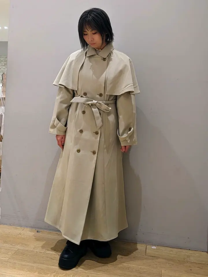 2WAYケープトレンチコート/earth music&ecology（アース ミュージック