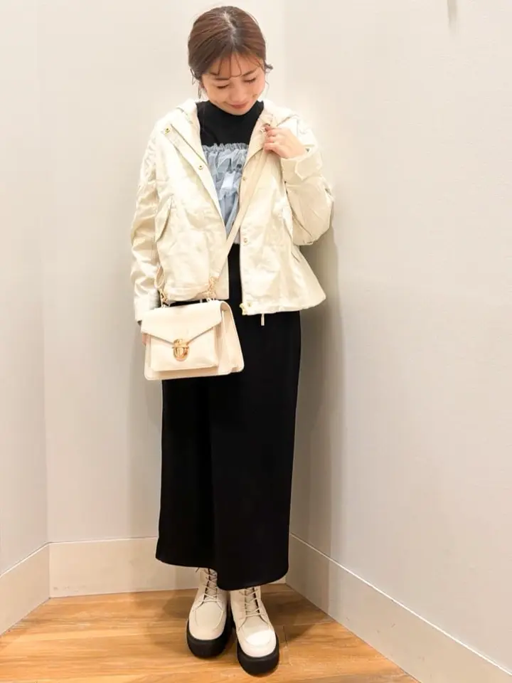 パーカー付きミリタリーブルゾン/earth music&ecology（アース