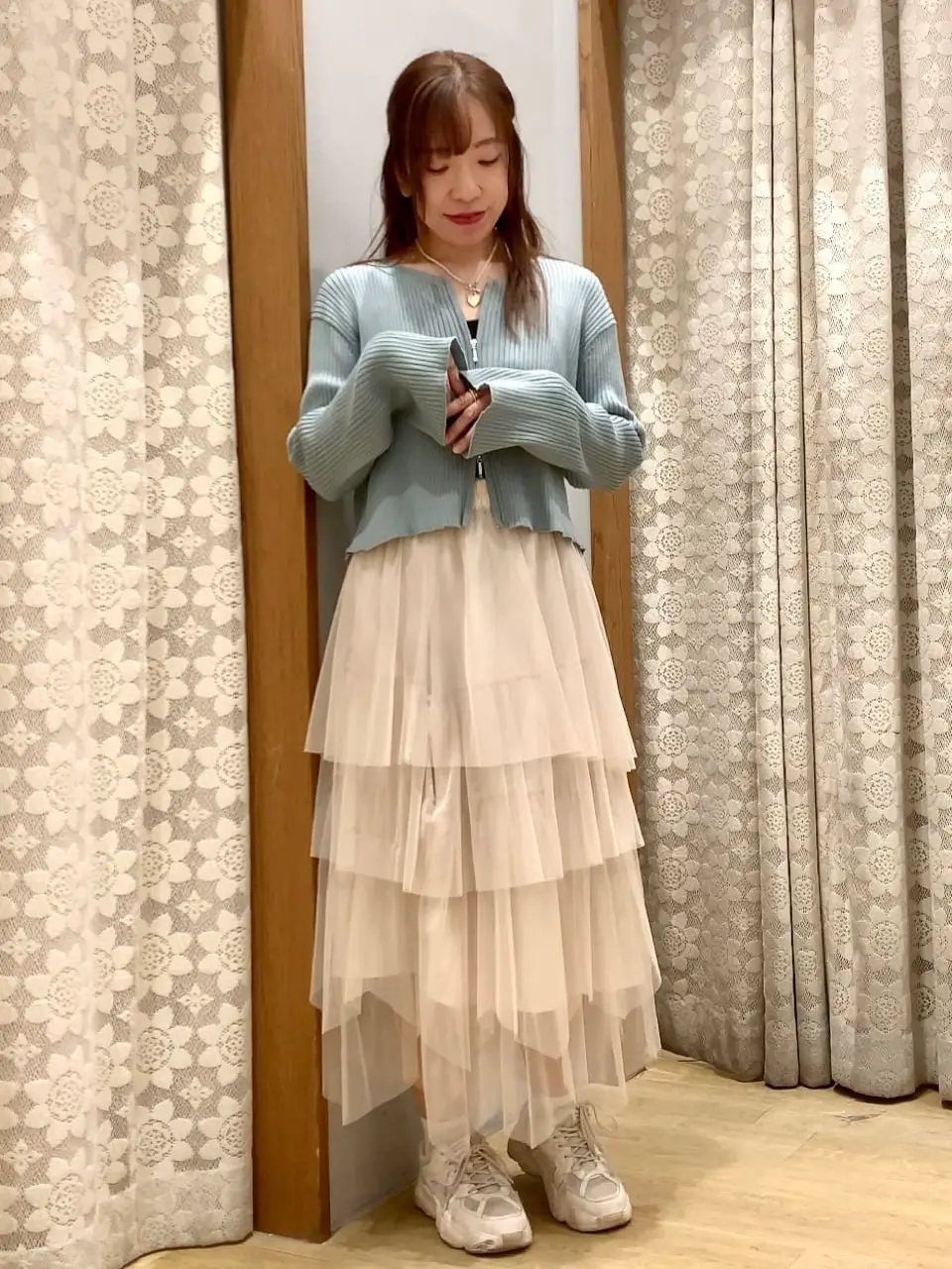 ダブルジップカーディガン/earth music&ecology（アース ミュージック