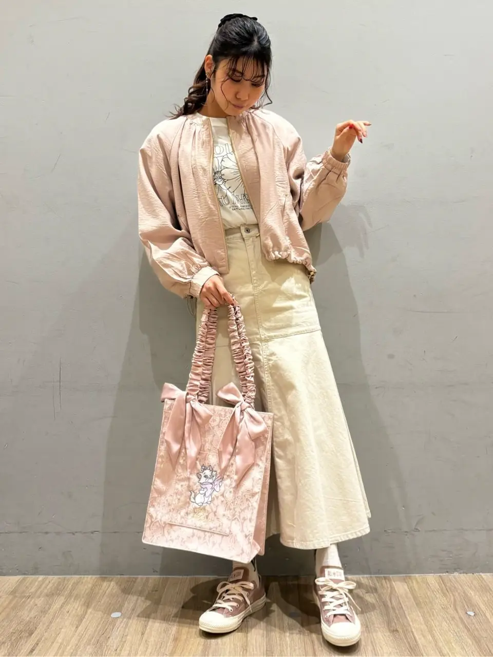 Flower グラフィックロンT/earth music&ecology（アース ミュージック