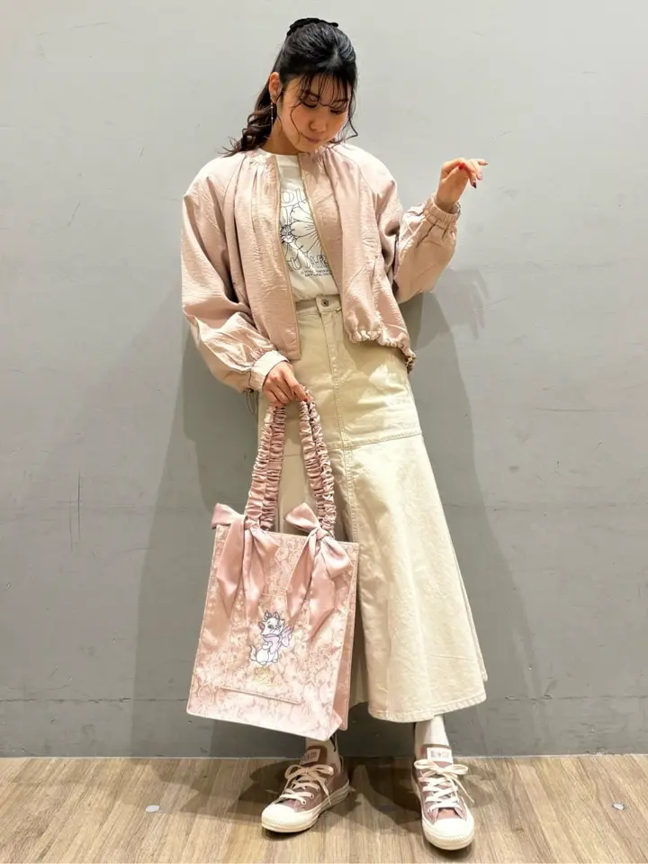 【美品】“FLOWER ORB LAYERS” ロンT Flower グラフィックロンT/earth music&ecology（アース ミュージック