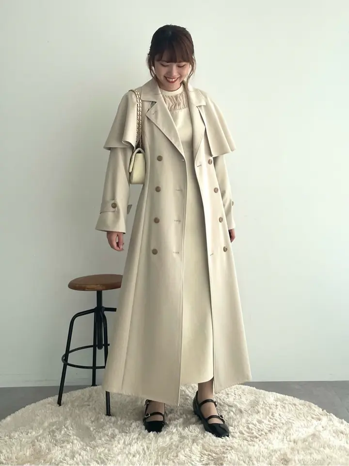 2WAYケープトレンチコート/earth music&ecology（アース ミュージック