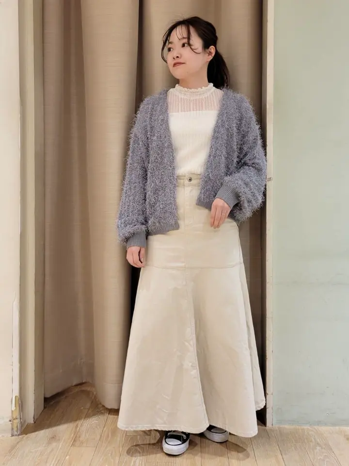 ふさふさショートカーディガン/earth music&ecology（アース