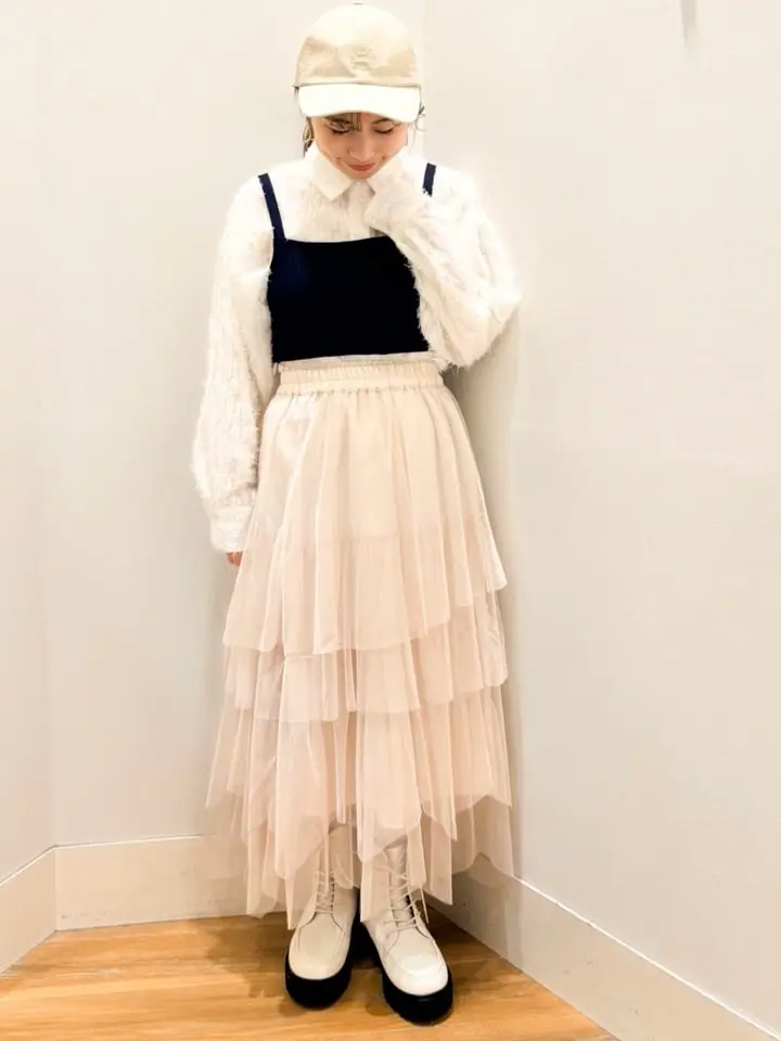 etereve バルーンヘムチュールスカート ETEREVE エテレーヴ バルーンヘムチュールスカート