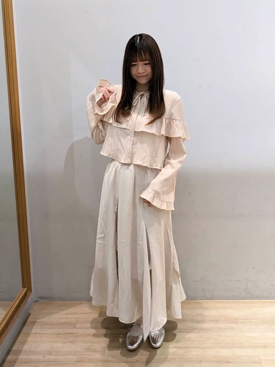 rurumu ／ ショートブラウス FURFUR｜レーストリムショートブラウス