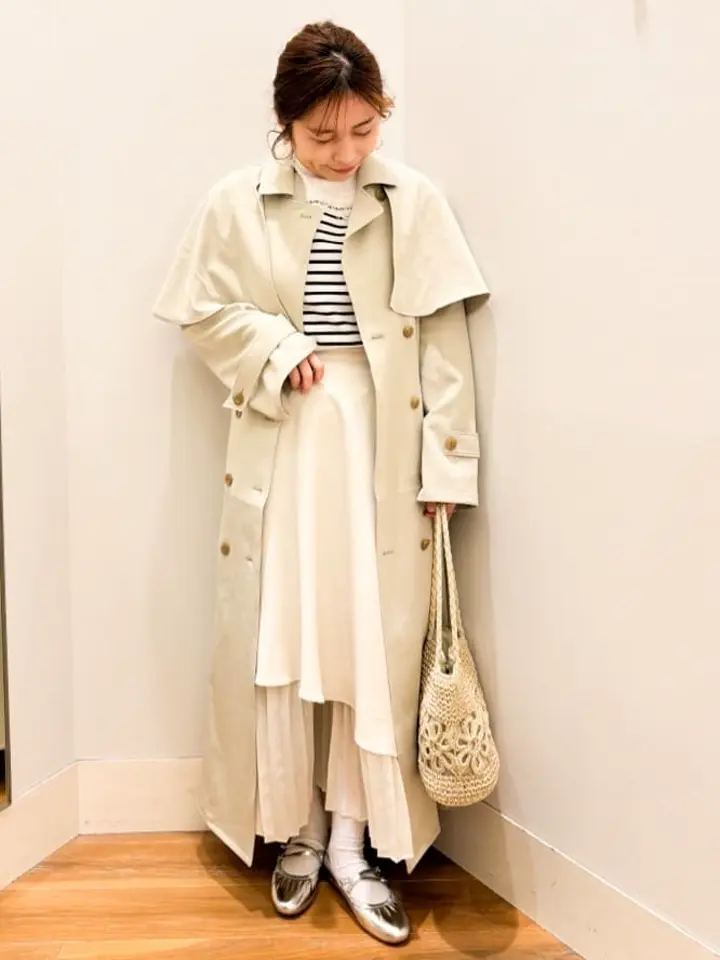 2WAYケープトレンチコート/earth music&ecology（アース ミュージック