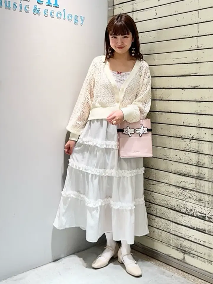 TORNADO MART エキゾチックリーフラッセル レースカーディガン TORNADO