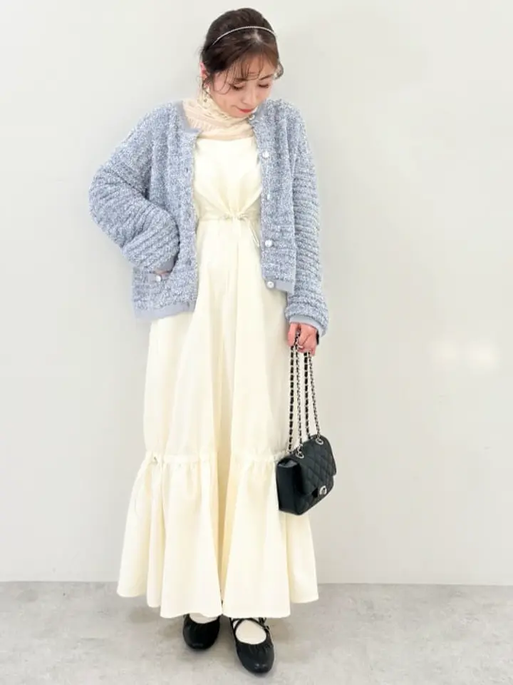 ジャガードシャーリングシアートップス/earth music&ecology（アース