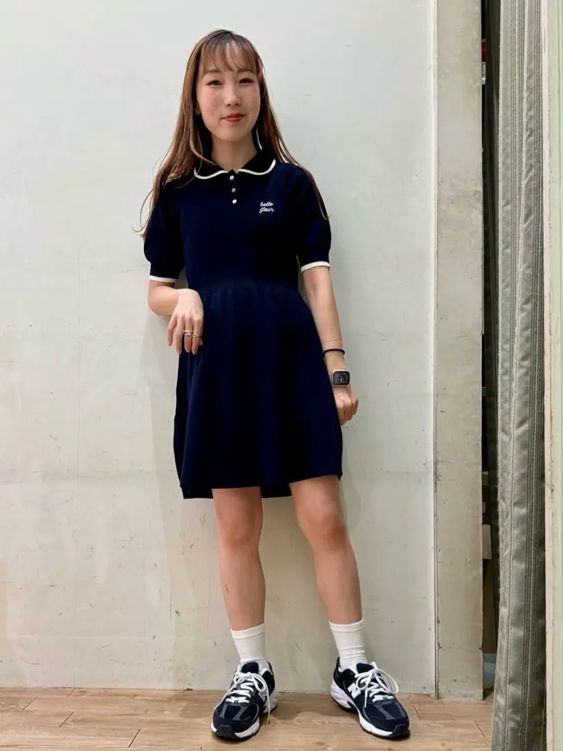 ワンポイントポロワンピース/earth music&ecology（アース