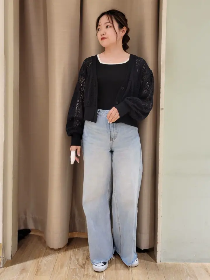 ラッセルレースカーディガン/earth music&ecology（アース