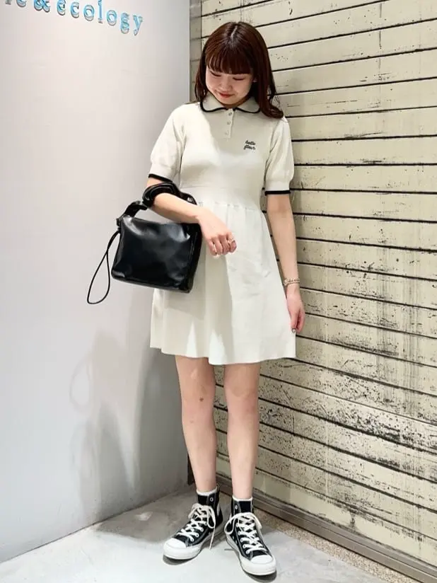 ワンポイントポロワンピース/earth music&ecology（アース