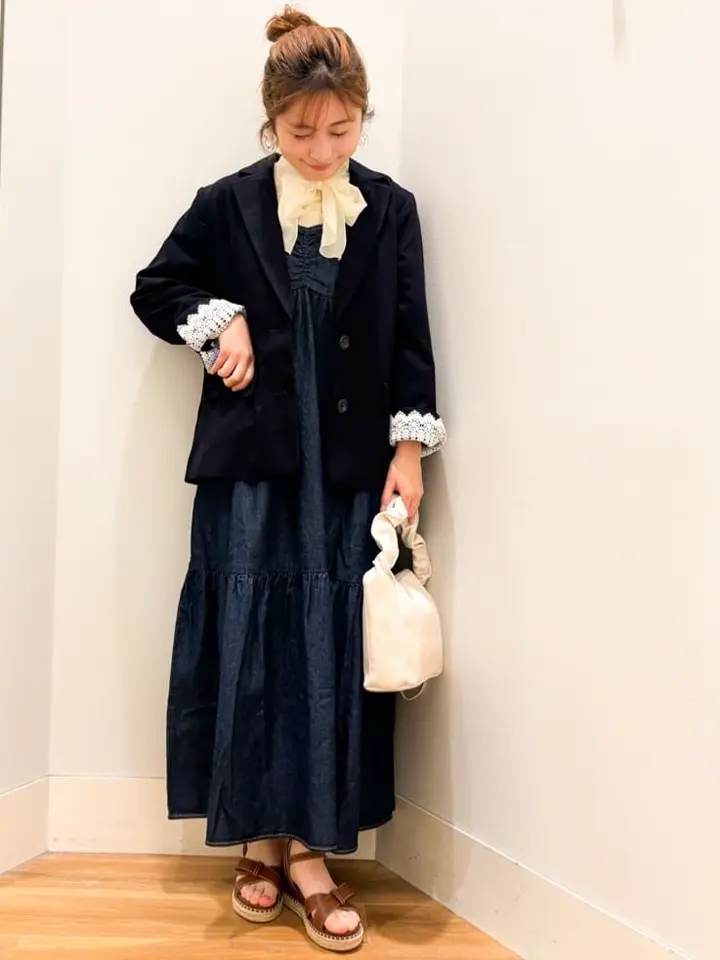 sacai シアードッキングブラウス シアードッキングブラウス/earth music&ecology（アース ミュージック