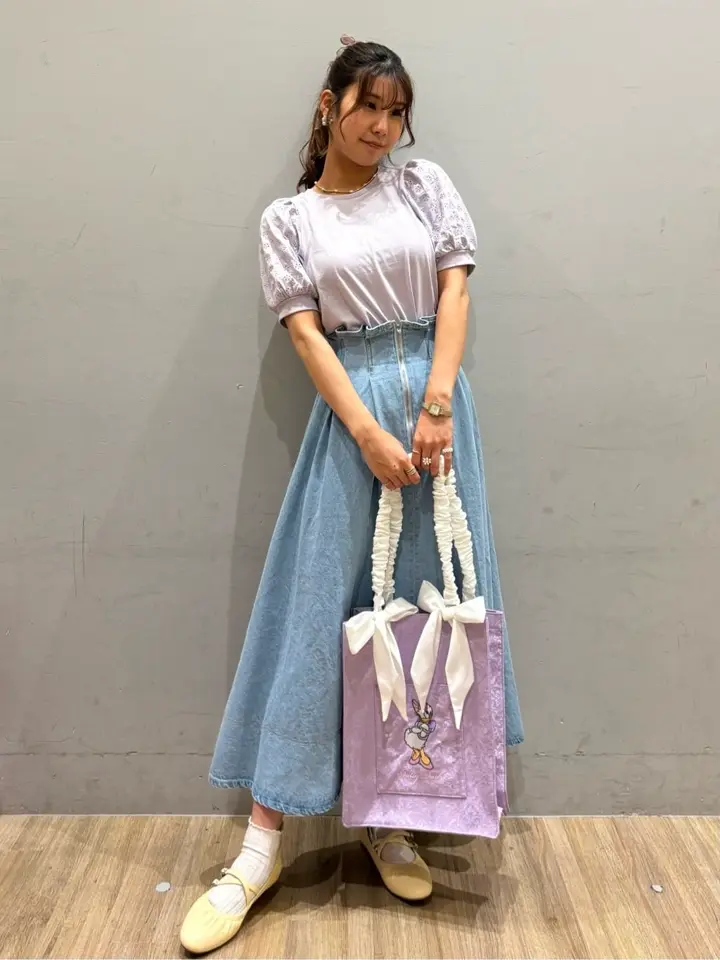 フロントジップタックフレアスカート/earth music&ecology（アース