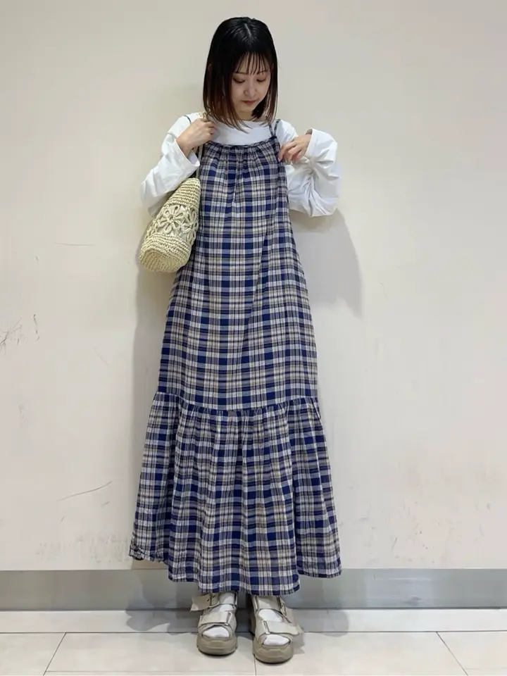 【美品】“FLOWER ORB LAYERS” ロンT Flower グラフィックロンT/earth music&ecology（アース ミュージック