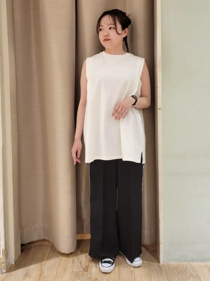 ボクシーノースリーブチュニック/earth music&ecology（アース