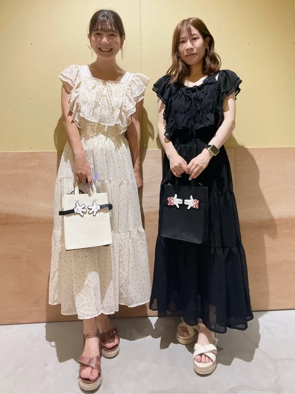 フロッキードットフリルビスチェ/earth music&ecology（アース