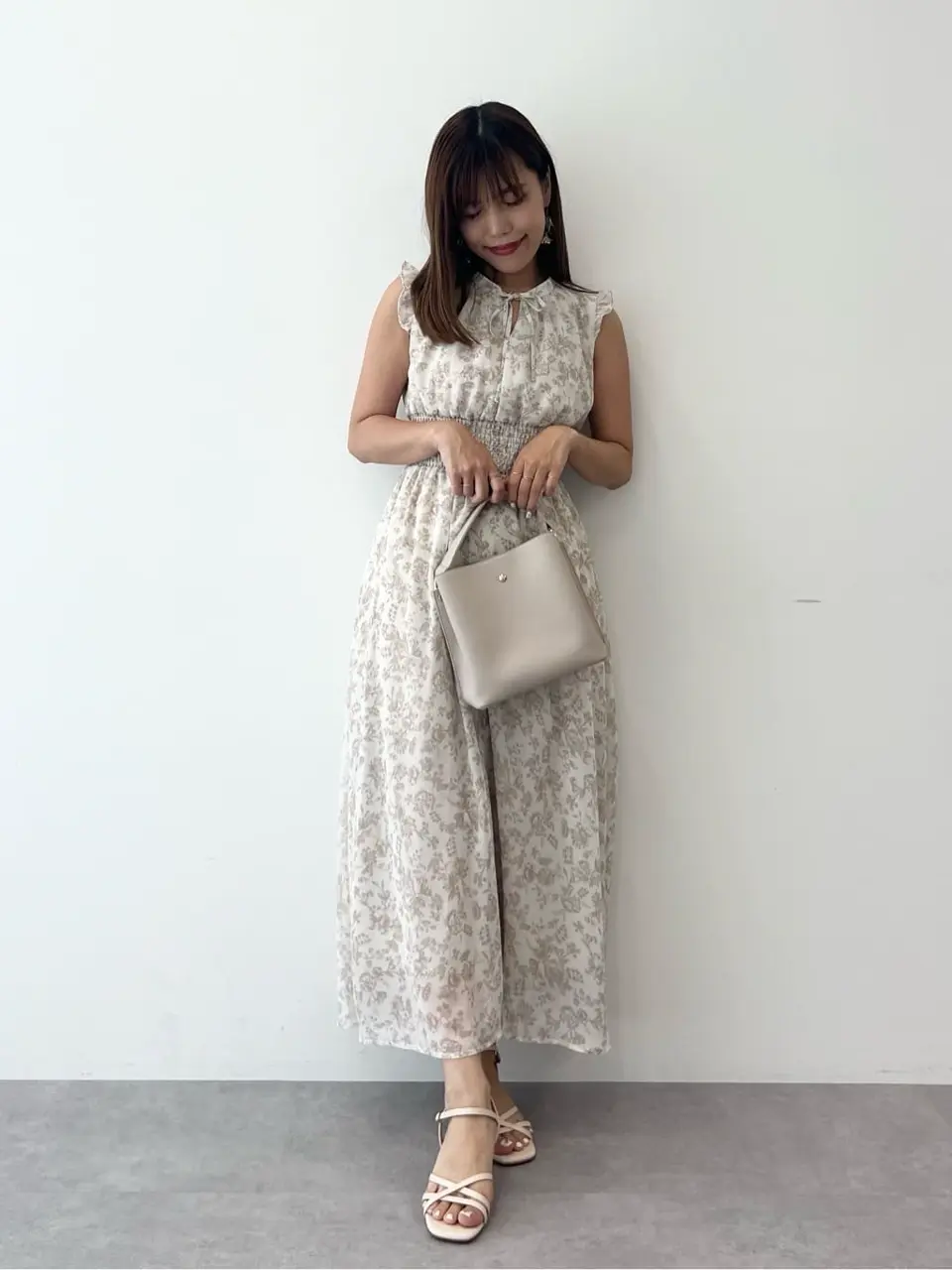 ノースリ花柄ワンピース/earth music&ecology（アース ミュージック