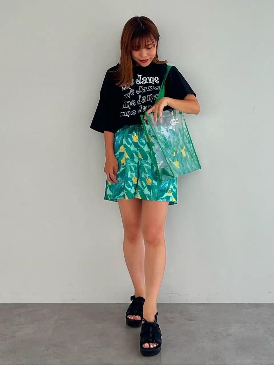 me Jane/プリントショートパンツ/Green Parks（グリーン パークス）の