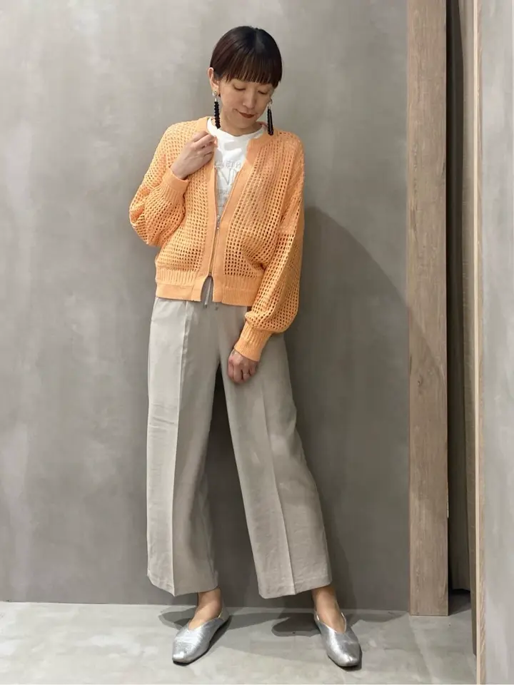 メッシュジップカーディガン/earth music&ecology（アース