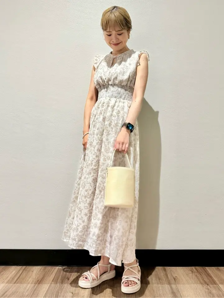 ノースリ花柄ワンピース/earth music&ecology（アース ミュージック