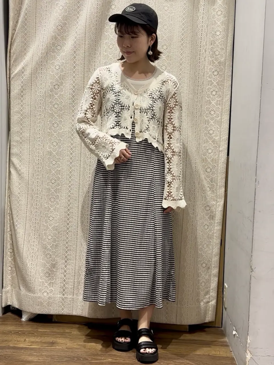 チェックキャミワンピース/earth music&ecology（アース ミュージック