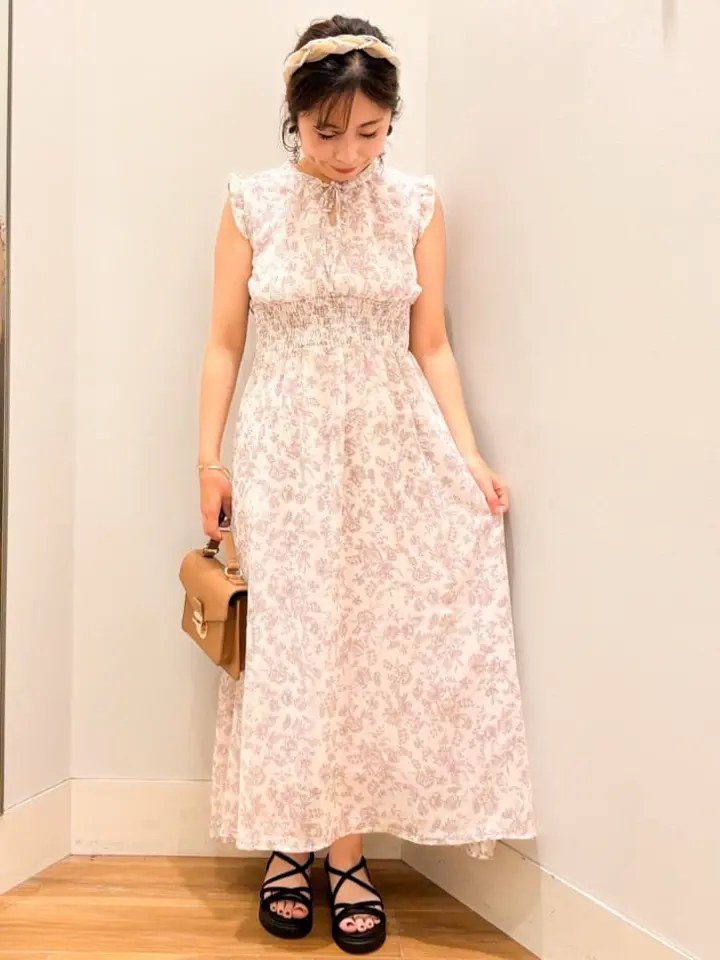 ノースリ花柄ワンピース/earth music&ecology（アース ミュージック