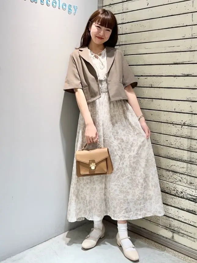 ノースリ花柄ワンピース/earth music&ecology（アース ミュージック