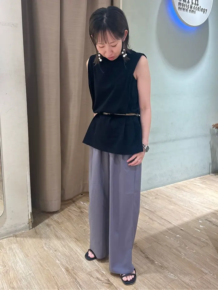 【3月新作】人気の横段プリーツPHOTON BOUNCEノースリーブチュニック 3月新作】人気の横段PHOTON BOUNCEお洒落なノースリーブチュニック❣️