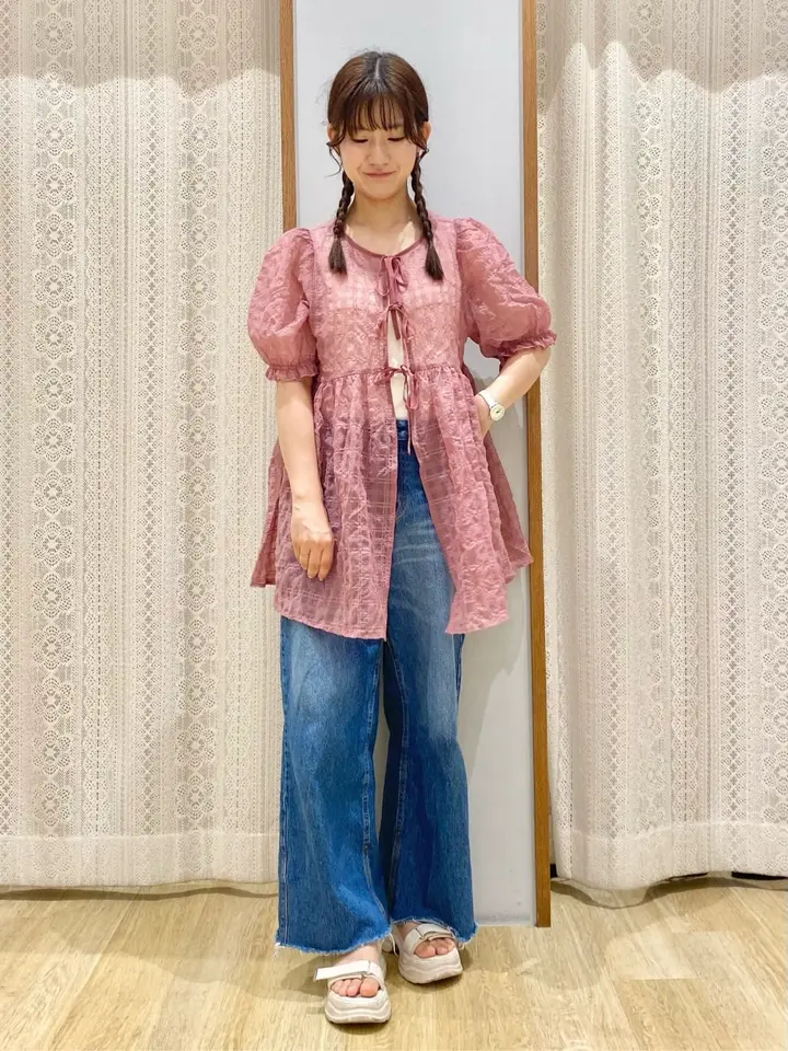 ダブルレースタンクトップ/earth music&ecology（アース ミュージック