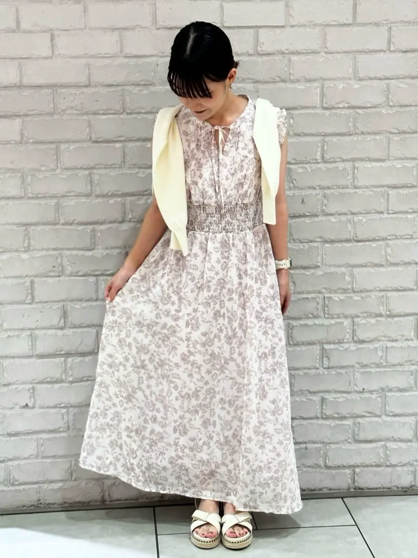 ノースリ花柄ワンピース/earth music&ecology（アース ミュージック