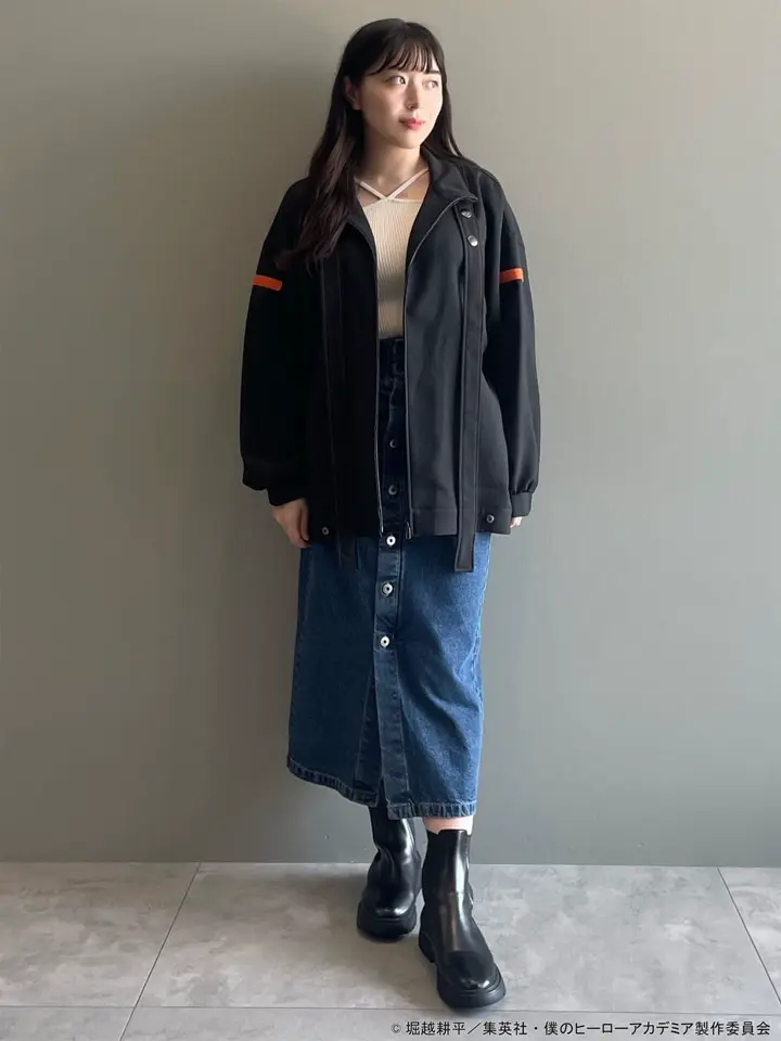 earth music&ecology ヒロアカ 爆豪勝己 ブルゾンM 新品 僕のヒーローアカデミア＞爆豪勝己 イメージ ブルゾン/earth