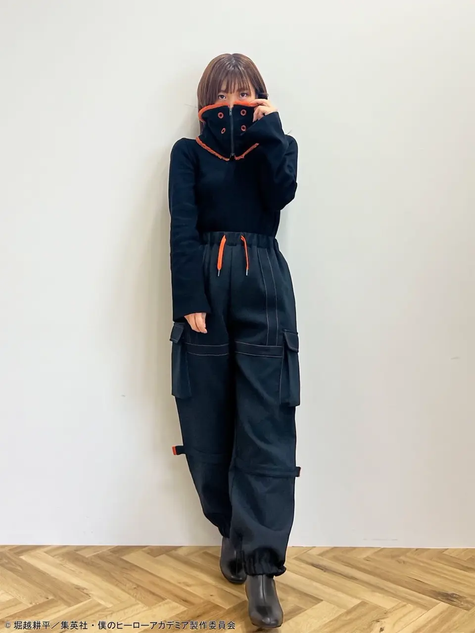 ＜僕のヒーローアカデミア＞爆豪勝己 ブルゾン + スヌード セット earth music&ecology 僕のヒーローアカデミア ヒロアカ コラボ 爆豪