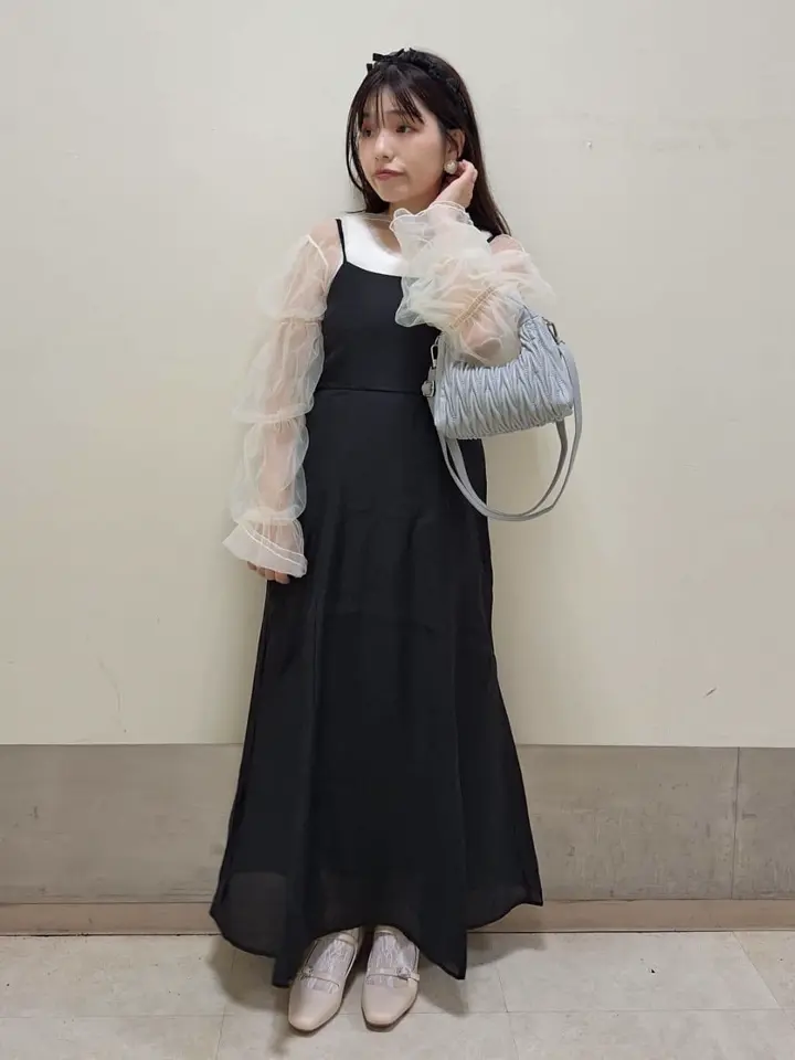 バックレースアップワンピース/earth music&ecology（アース