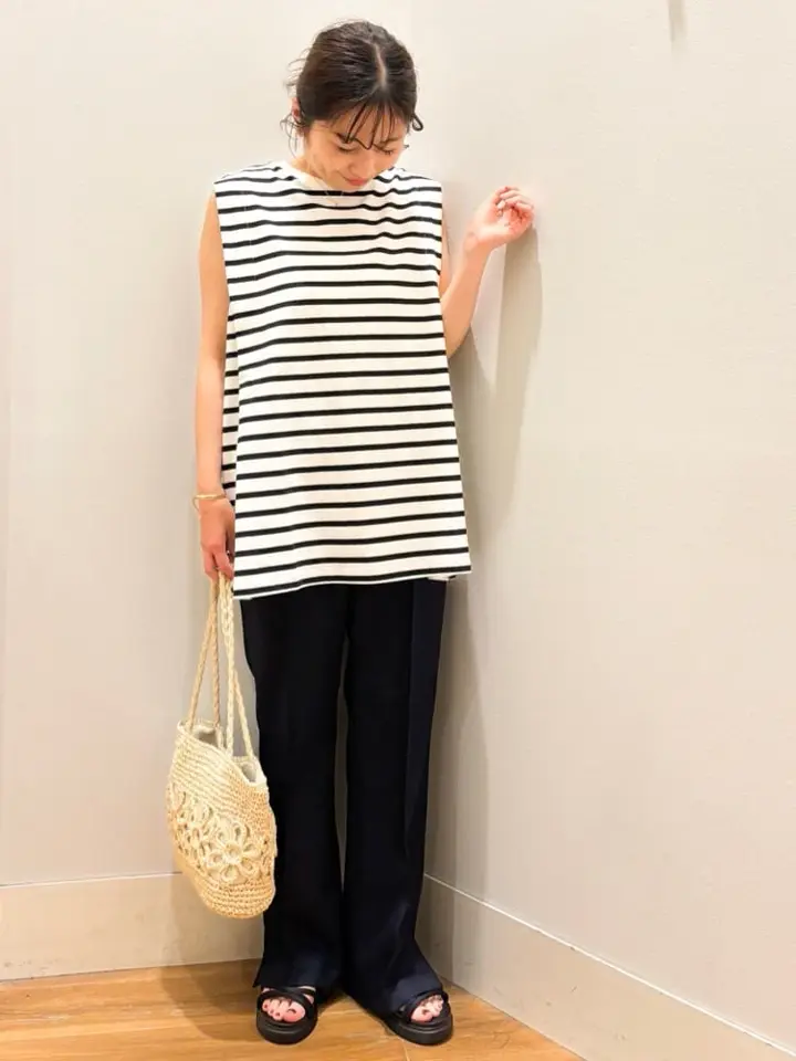 ボクシーノースリーブチュニック/earth music&ecology（アース